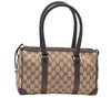 Authentic GUCCI HandBag Canvas Leather Brown K9594