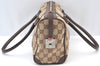 Authentic GUCCI HandBag Canvas Leather Brown K9594