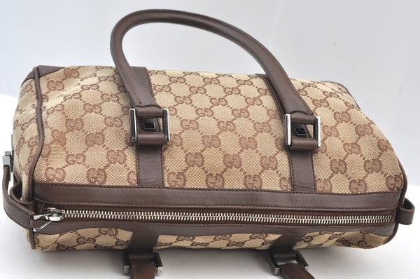 Authentic GUCCI HandBag Canvas Leather Brown K9594