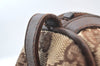 Authentic GUCCI HandBag Canvas Leather Brown K9594