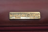 Authentic Cartier Must de Cartier Clutch Bag Leather Bordeaux Red K9596