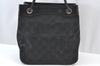Authentic GUCCI Hand Bag GG Canvas Leather 109143 Black K9600