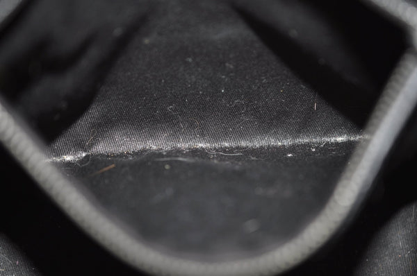 Authentic GUCCI Hand Bag GG Canvas Leather 109143 Black K9600