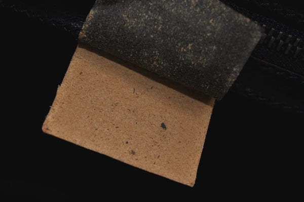 Authentic GUCCI Hand Bag GG Canvas Leather 109143 Black K9600