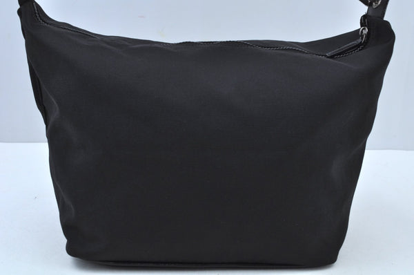 Authentic FENDI Shoulder Bag Nylon Black K9606