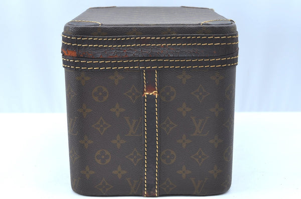 Auth Louis Vuitton Monogram Train Case Cosmetics Vanity Bag M23570 LV Junk K9607