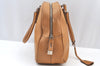 Authentic PRADA Leather Hand Bag Brown K9609