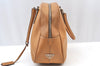 Authentic PRADA Leather Hand Bag Brown K9609