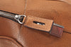 Authentic PRADA Leather Hand Bag Brown K9609