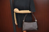 Authentic NINA RICCI Shoulder Hand Bag Leather Brown K9611