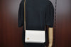 Authentic GIVENCHY Leather Shoulder Cross Body Bag White Junk K9618