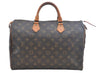 Authentic Louis Vuitton Monogram Speedy 35 Hand Boston Bag M41524 LV K9632