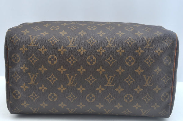 Authentic Louis Vuitton Monogram Speedy 35 Hand Boston Bag M41524 LV K9632