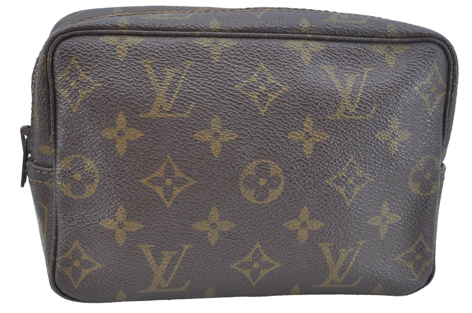 Auth Louis Vuitton Monogram Trousse Toilette 18 Clutch Hand Bag Old Model K9633