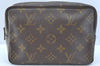 Auth Louis Vuitton Monogram Trousse Toilette 18 Clutch Hand Bag Old Model K9633