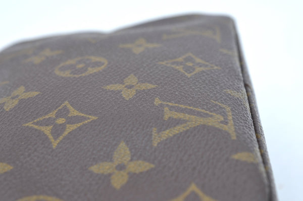 Auth Louis Vuitton Monogram Trousse Toilette 18 Clutch Hand Bag Old Model K9633