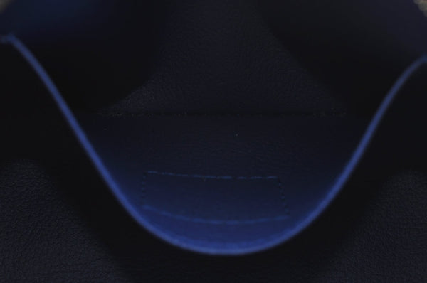 Auth Louis Vuitton Monogram Vernis Pochette Cosmetic Pouch Blue M90052 LV K9634