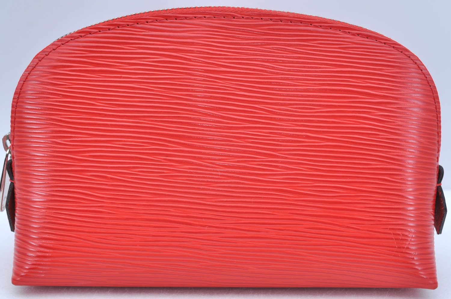 Authentic Louis Vuitton Epi Pochette Cosmetic Pouch Purse Red M41114 LV K9635