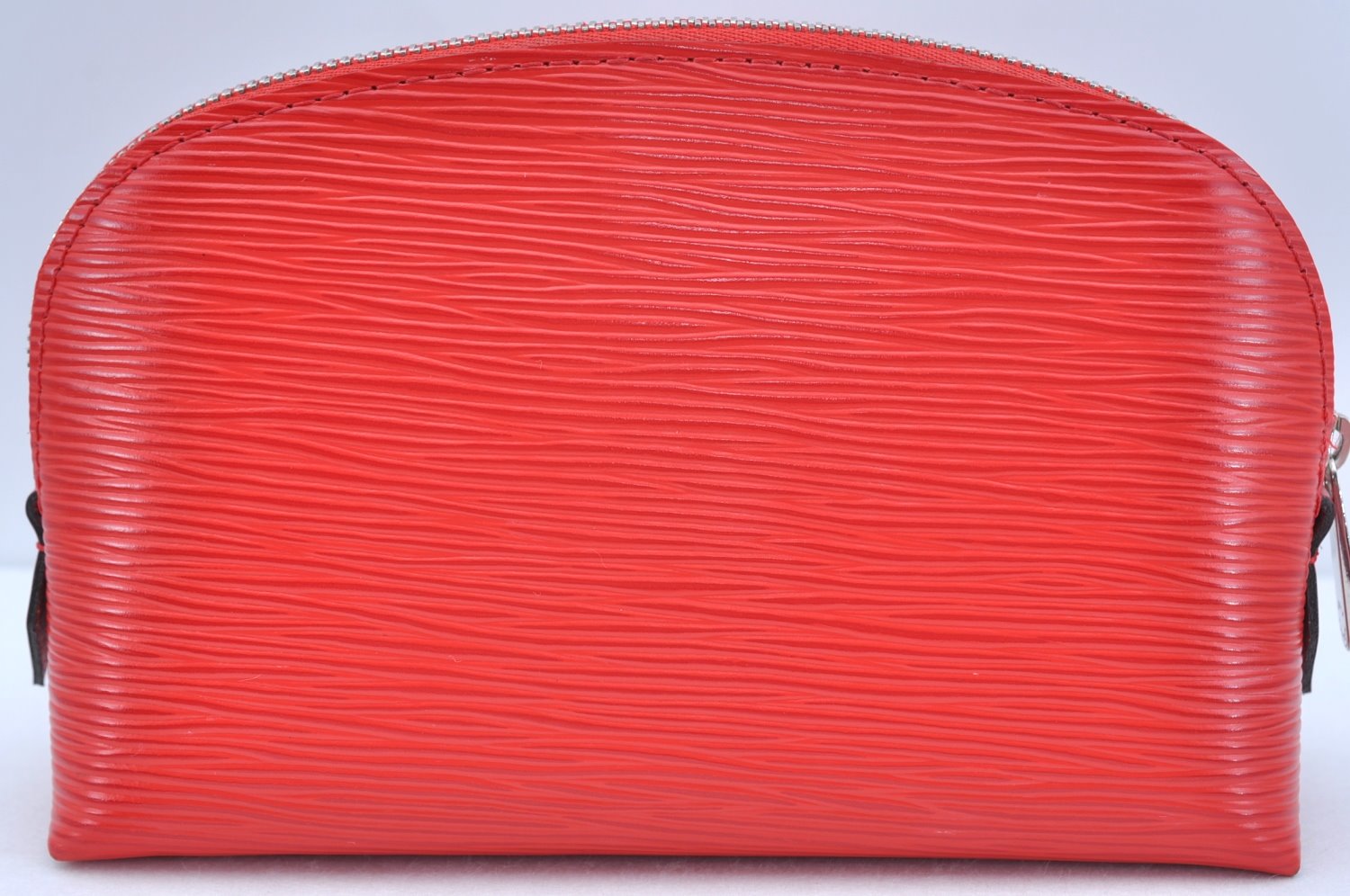 Authentic Louis Vuitton Epi Pochette Cosmetic Pouch Purse Red M41114 LV K9635