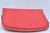 Authentic Louis Vuitton Epi Pochette Cosmetic Pouch Purse Red M41114 LV K9635