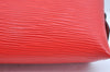 Authentic Louis Vuitton Epi Pochette Cosmetic Pouch Purse Red M41114 LV K9635