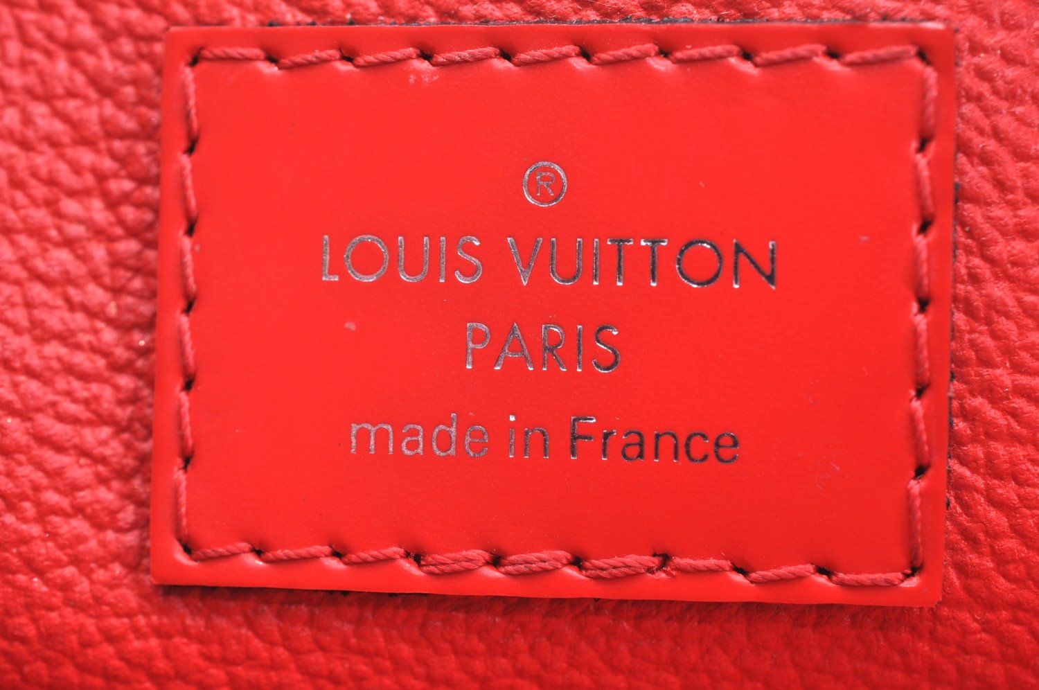 Authentic Louis Vuitton Epi Pochette Cosmetic Pouch Purse Red M41114 LV K9635
