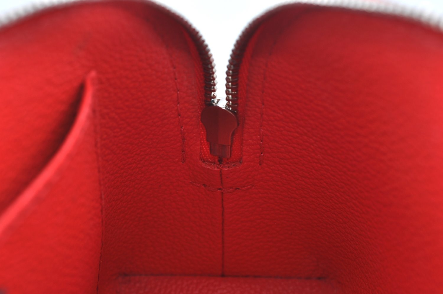 Authentic Louis Vuitton Epi Pochette Cosmetic Pouch Purse Red M41114 LV K9635