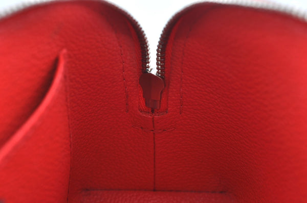 Authentic Louis Vuitton Epi Pochette Cosmetic Pouch Purse Red M41114 LV K9635