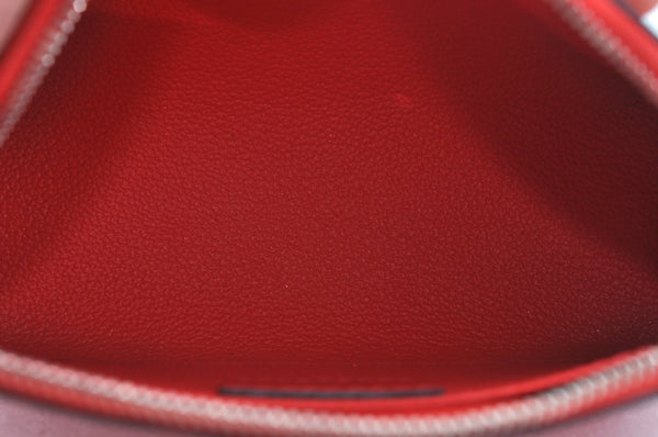 Authentic Louis Vuitton Epi Pochette Cosmetic Pouch Purse Red M41114 LV K9635