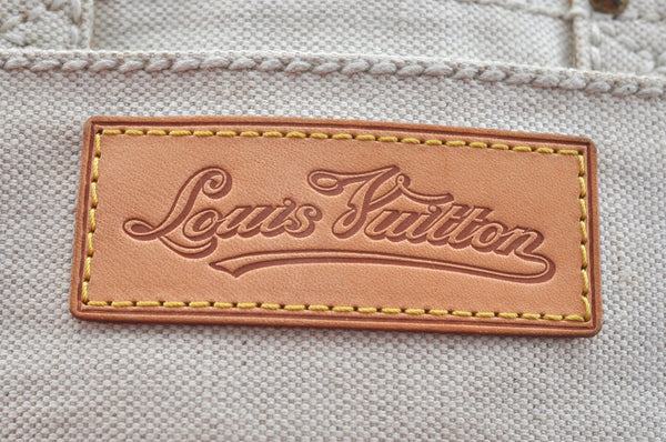 Authentic Louis Vuitton Cruise Line Globe Shopper PM Tote Bag M95115 Red K9636