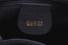 Authentic GUCCI Bamboo Backpack Suede Leather White Navy K9637