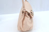 Authentic Chloe LILY Ribbon Hand Bag Purse Leather Pink K9639