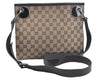 Authentic GUCCI Shoulder Cross Bag GG Canvas Leather 120841 Brown K9642
