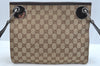 Authentic GUCCI Shoulder Cross Bag GG Canvas Leather 120841 Brown K9642