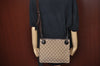 Authentic GUCCI Shoulder Cross Bag GG Canvas Leather 120841 Brown K9642