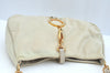 Authentic PRADA Nylon Tessuto Leather Shoulder Bag White K9647