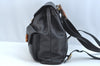 Authentic GUCCI Bamboo Backpack Leather Black K9650