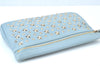 Authentic JIMMY CHOO Star Studs Leather Clutch Bag Purse LightBlue K9652