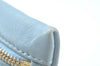 Authentic JIMMY CHOO Star Studs Leather Clutch Bag Purse LightBlue K9652