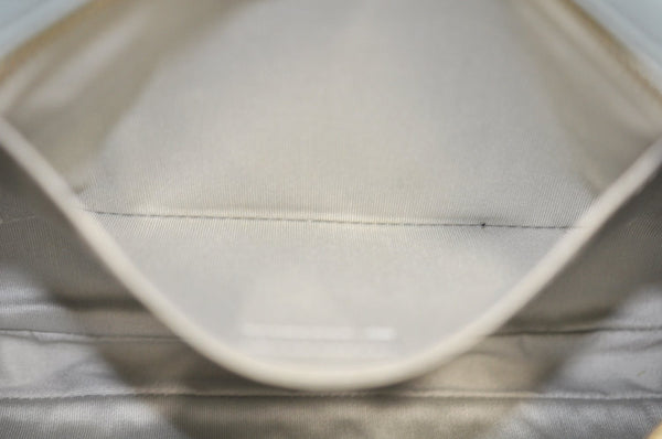 Authentic JIMMY CHOO Star Studs Leather Clutch Bag Purse LightBlue K9652