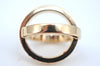 Auth HERMES Scarf Ring Cosmos Bijouterie Fantaisie Circle Design Gold Box K9655