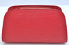 Authentic Louis Vuitton Epi Dauphine Cosmetic Pouch Red M48447 LV K9658