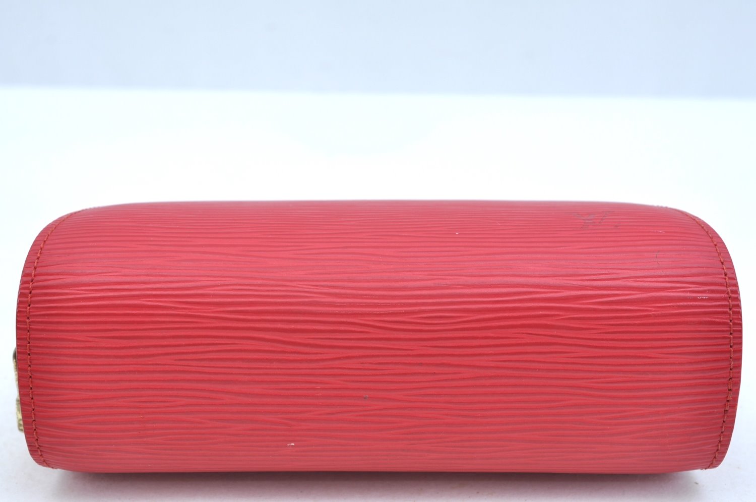 Authentic Louis Vuitton Epi Dauphine Cosmetic Pouch Red M48447 LV K9658