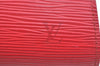 Authentic Louis Vuitton Epi Dauphine Cosmetic Pouch Red M48447 LV K9658