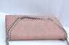 Auth Stella McCartney Falabella chain shoulder cross body bag Leather Pink K9659