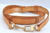 Authentic Louis Vuitton Leather Shoulder Strap Beige 35.8-42.9" LV K9663