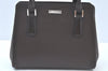 Authentic BURBERRY Vintage Leather Hand Bag Brown K9664