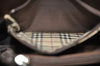 Authentic BURBERRY Vintage Leather Hand Bag Brown K9664