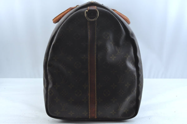 Authentic Louis Vuitton Monogram Keepall Bandouliere 60 M41412 Boston Bag K9665