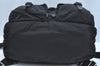 Authentic PRADA Nylon Tessuto Leather Backpack Black K9666